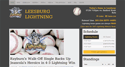 Desktop Screenshot of leesburglightning.com