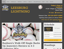 Tablet Screenshot of leesburglightning.com